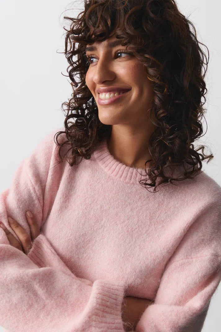 Knitted Sweater - Pink