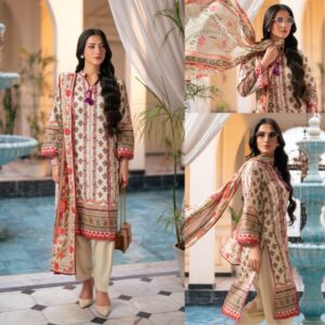 Summer Lawn 3 Piece Printed Lawn Suit