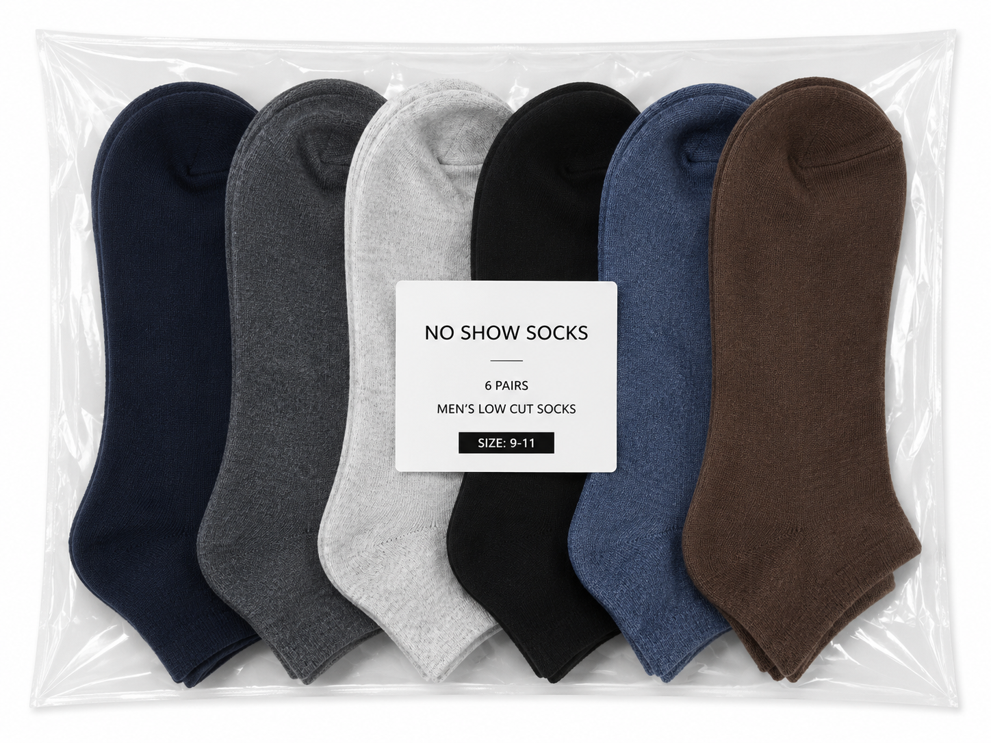 Vilora Fashion Men’s No Show Socks – 6 Pair Pack