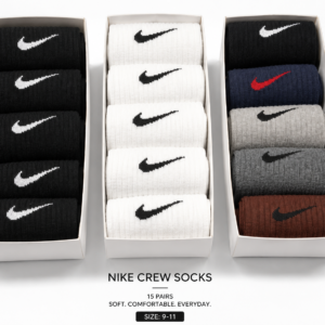 Nike Crew Socks Assorted Colours – 15 Pair Value Pack
