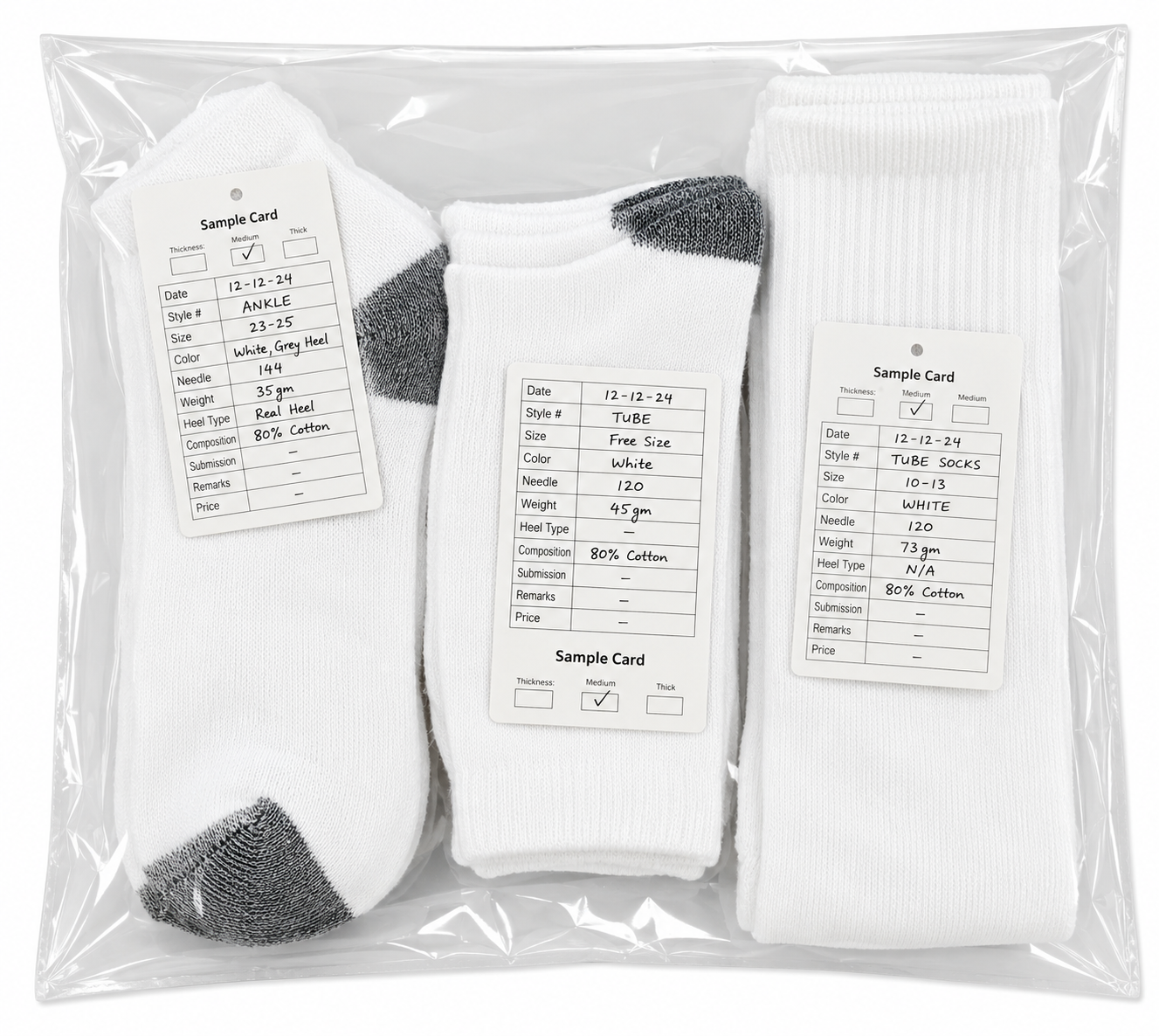 Vilora Fashion White Everyday Socks Pack – Ankle, Tube & Crew Styles