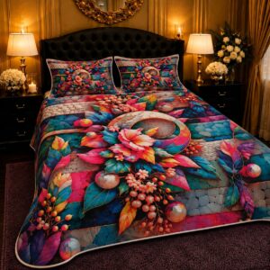 3 PCS DIGITAL BED SHEET SET 11-Vilora Fashion