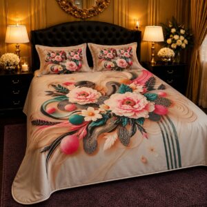 3 PCS DIGITAL BED SHEET SET 4-Vilora Fashion