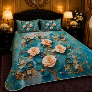 3 PCS DIGITAL BED SHEET SET 5-Vilora Fashion