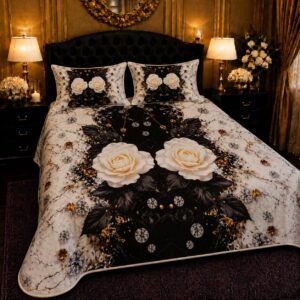 3 PCS DIGITAL BED SHEET SET 7-Vilora Fashion