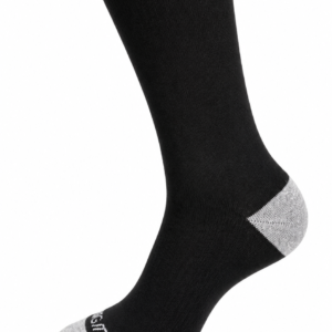 Black Crew Socks with Grey Heel & Toe – Vilora Fashion