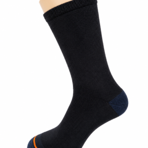 Black Crew Socks with Orange Toe Accent – Vilora Fashion