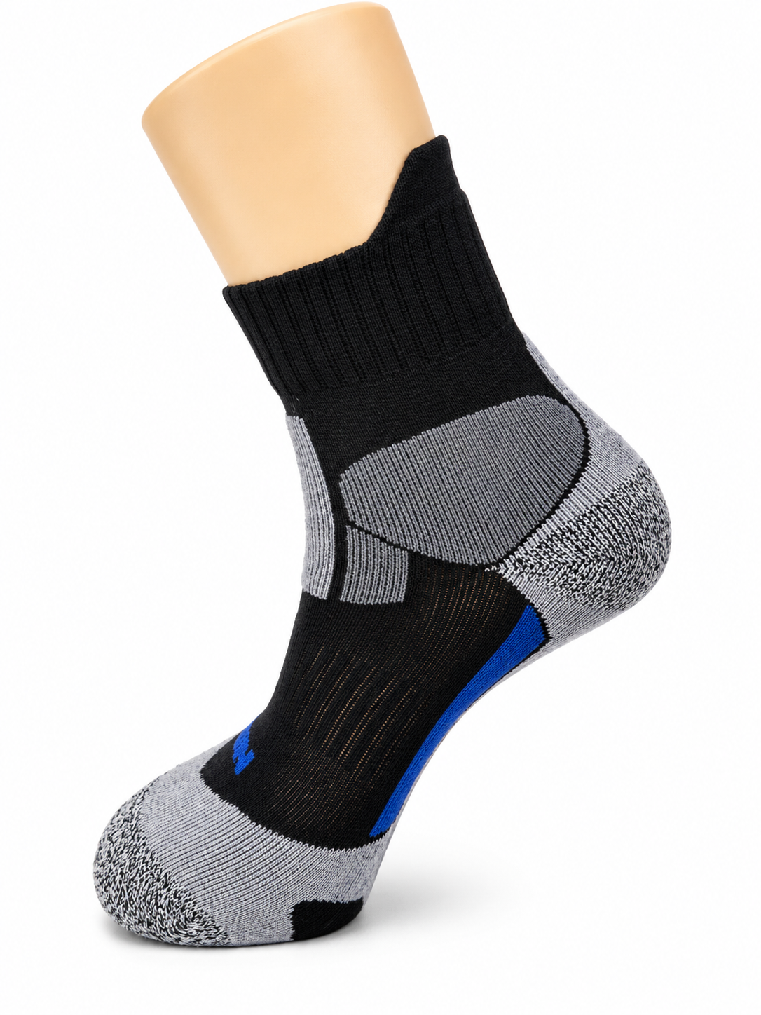 Black, Grey & Blue Performance Ankle Socks – Vilora Fashion