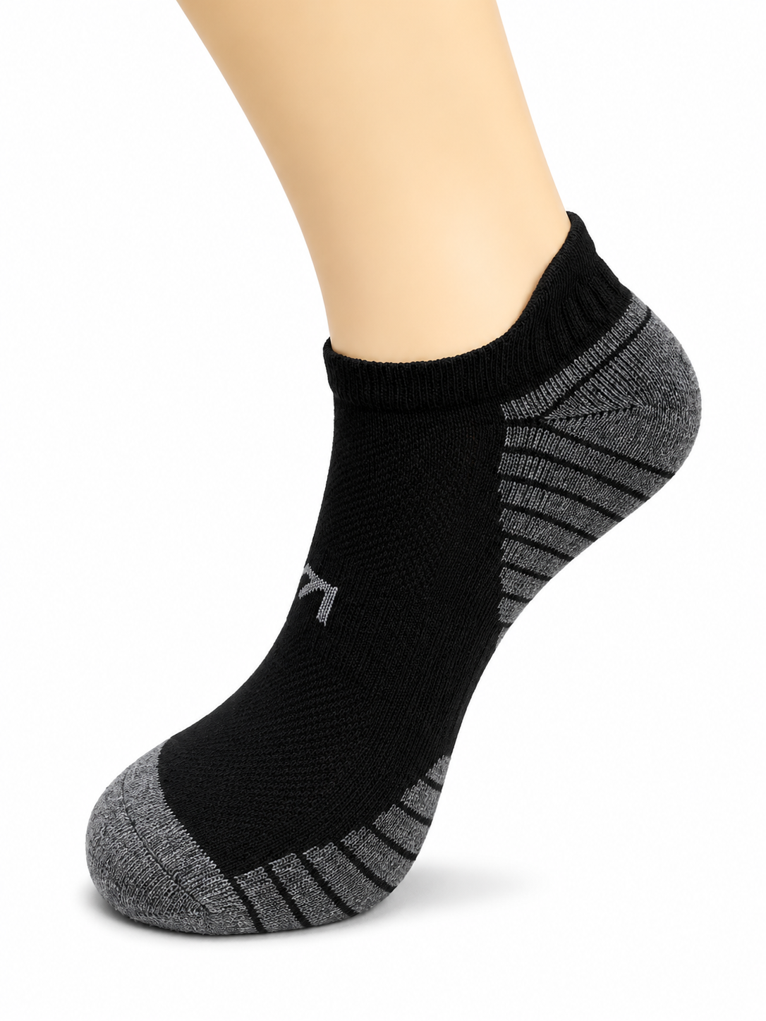 Black & Grey Striped Sport Ankle Socks – Vilora Fashion
