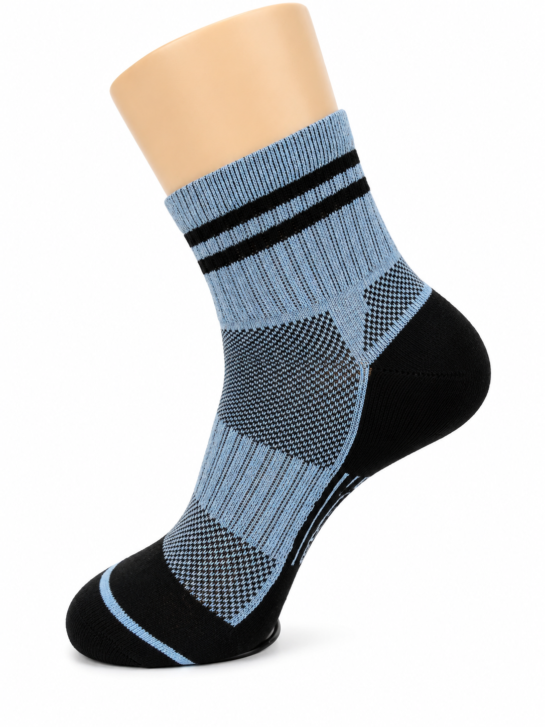 Black & Sky Blue Sport Ankle Socks – Vilora Fashion