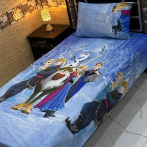 Blue Winter Princess Family Single Bedsheet Set – Vilora Fashion
