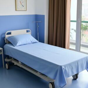 Light Blue Hospital Bed Sheet Set – Vilora Fashion