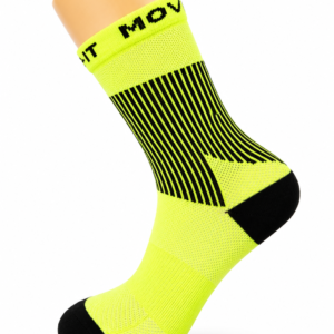 Neon Yellow & Black Striped Sport Crew Socks – Vilora Fashion
