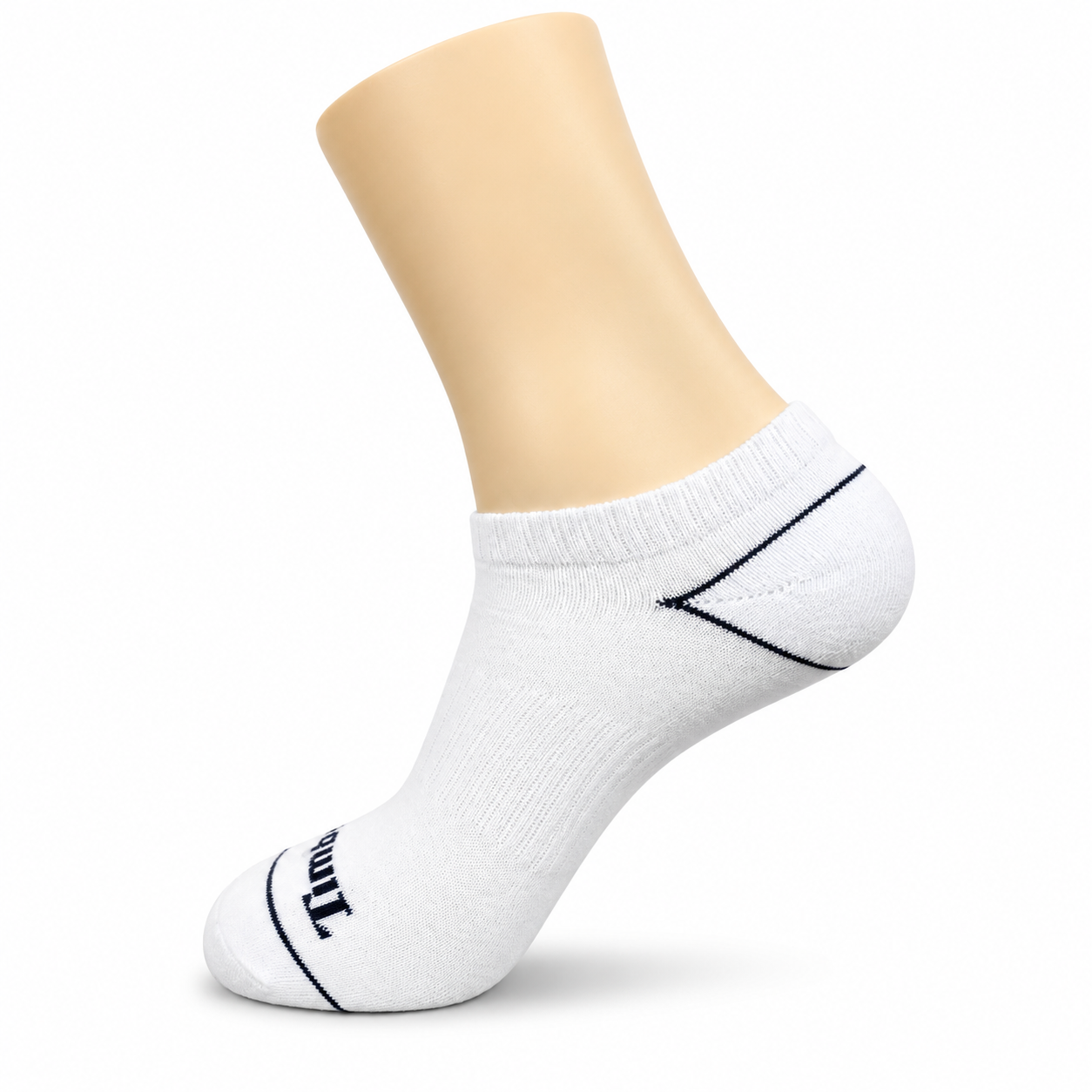 White Performance Ankle Socks with Black Contrast – Vilora Fashion