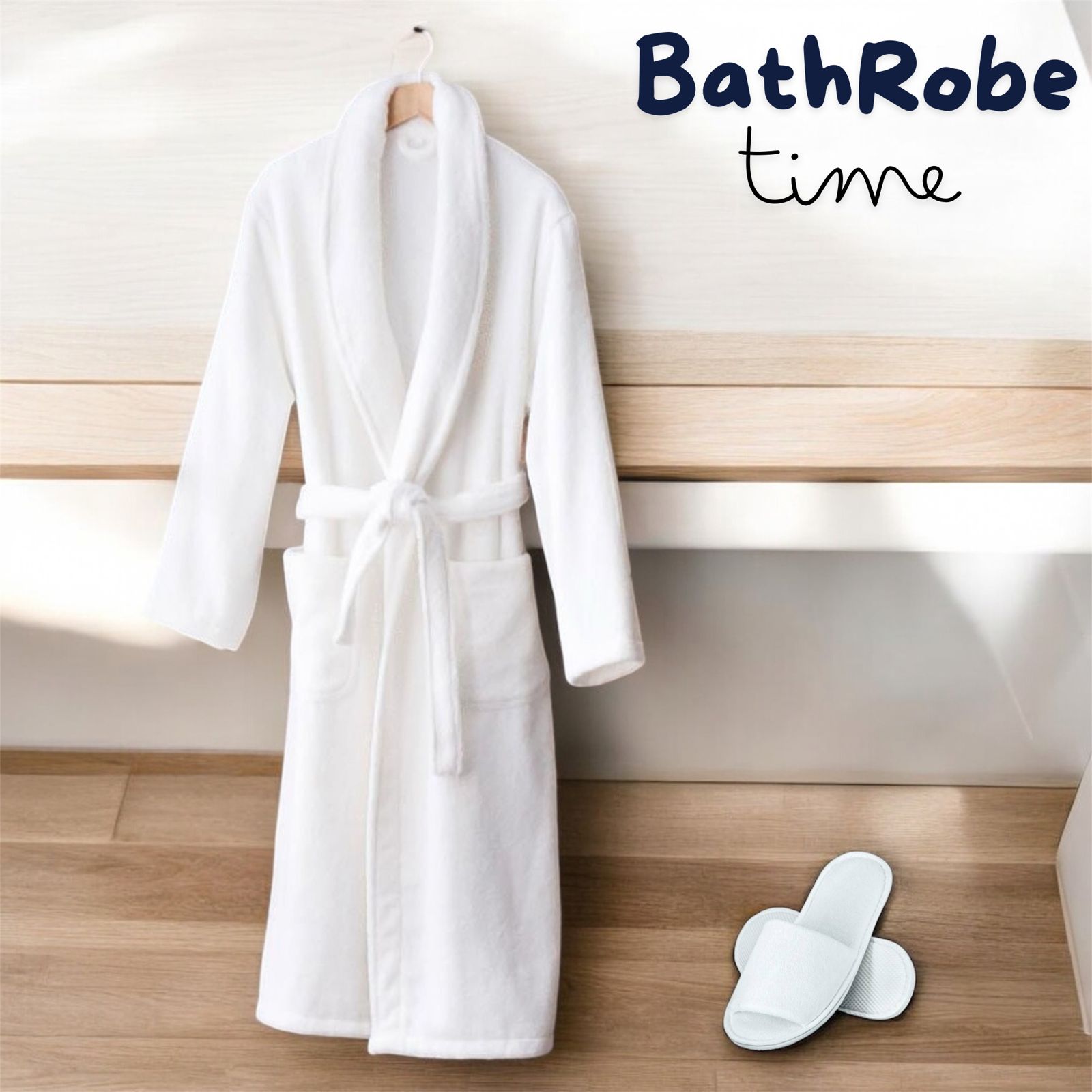 White Terry Bathrobe for Men & Women – Vilora Fashion