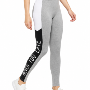 Grey & Black Women’s Active Leggings – Comfortable Fitness & Casual Wear Tights | Vilora Fashion