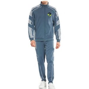 Men's Premium Grey Sports Tracksuit – Full Zip Athletic Jacket & Trouser Set Vilora Fashion