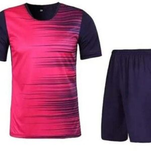Men's Quick-Dry Sports T-Shirt & Shorts Set – Pink & Navy Athletic Wear Vilora Fashion